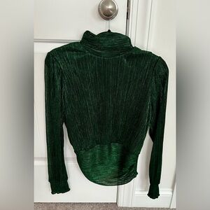 Bailey 44 Shimmering Green High Neck Top